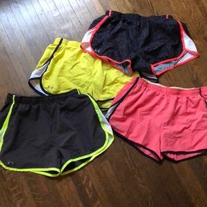 BUNDLE! 4 Pairs Under Armour Lined Running Shorts